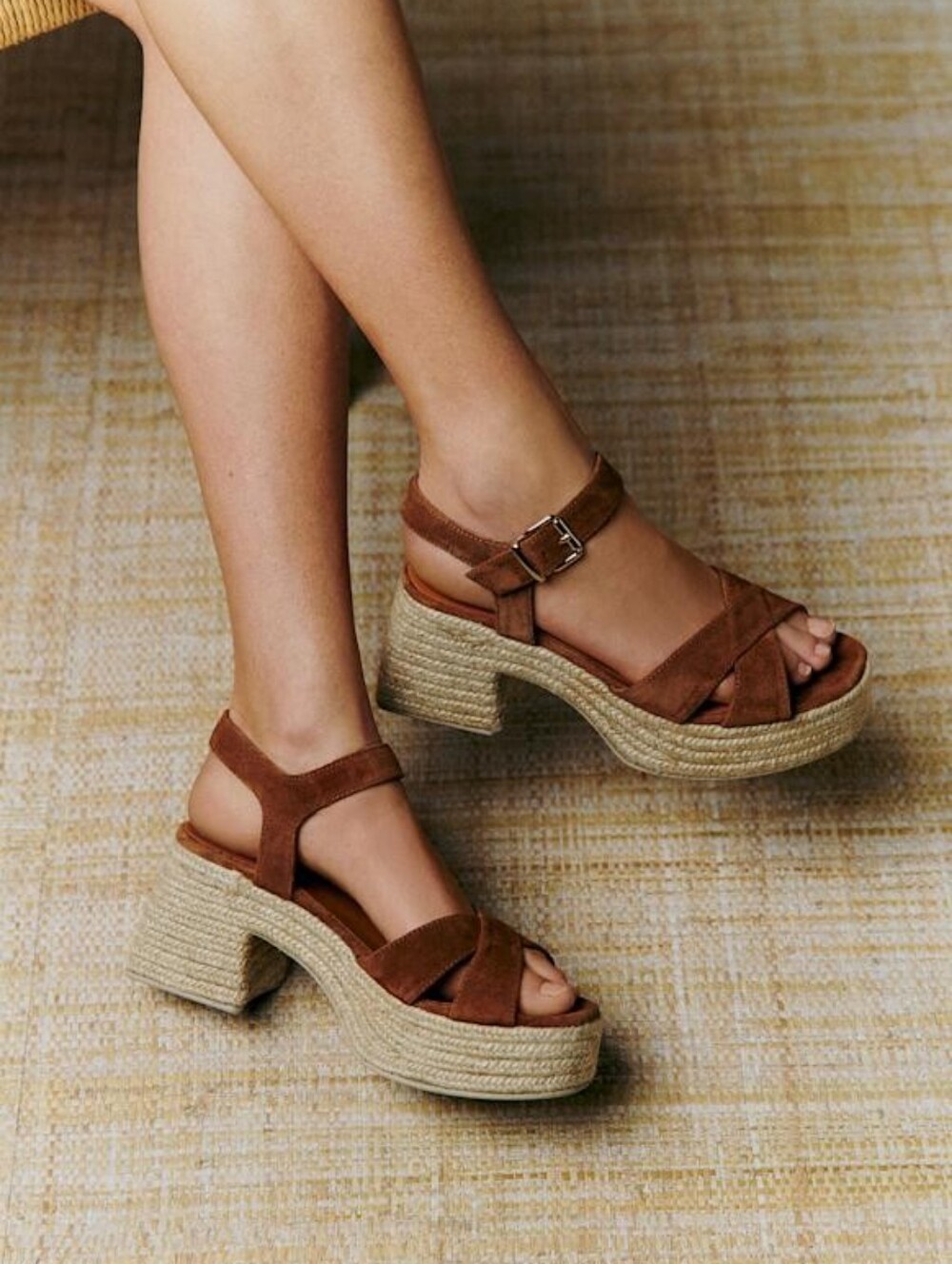 Sezane Manon Espadrilles in Hazelnut size 39 NEW